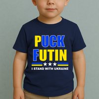Puck Futin I Stand With Ukraine Toddler T-Shirt