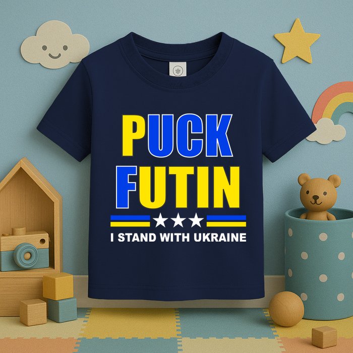 Puck Futin I Stand With Ukraine Toddler T-Shirt
