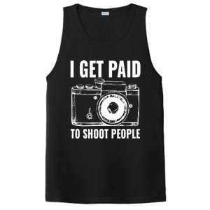 Photography Funny I Get Paid To Shoot People PosiCharge Competitor Tank