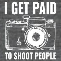 Photography Funny I Get Paid To Shoot People 7 Panel Mesh Trucker Snapback Hat