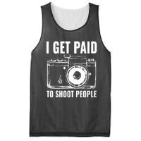 Photography Funny I Get Paid To Shoot People Mesh Reversible Basketball Jersey Tank