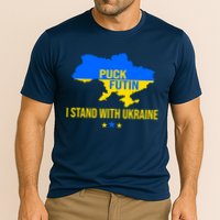 Puck Futin I Stand With Ukraine Support Flag Performance Shirt