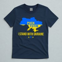 Puck Futin I Stand With Ukraine Support Flag T-Shirt