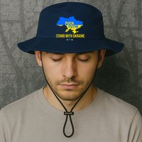 Puck Futin I Stand With Ukraine Support Flag Bucket Hat