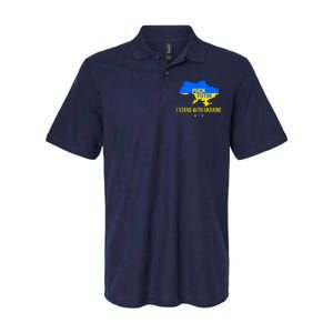 Puck Futin I Stand With Ukraine Support Flag Softstyle Adult Sport Polo