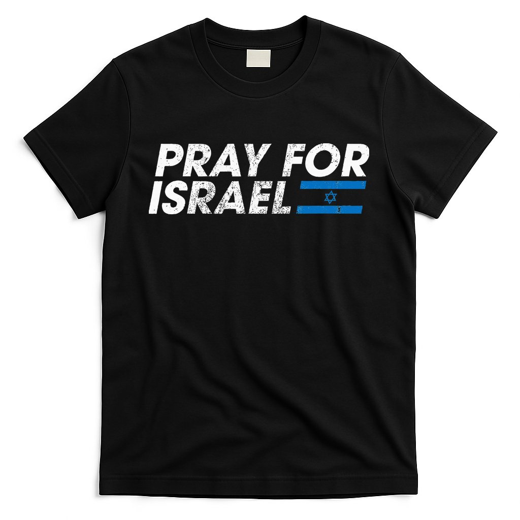 Pray for Israel Psalm 122 6 Israel Flag Christian Inspiring T-Shirt