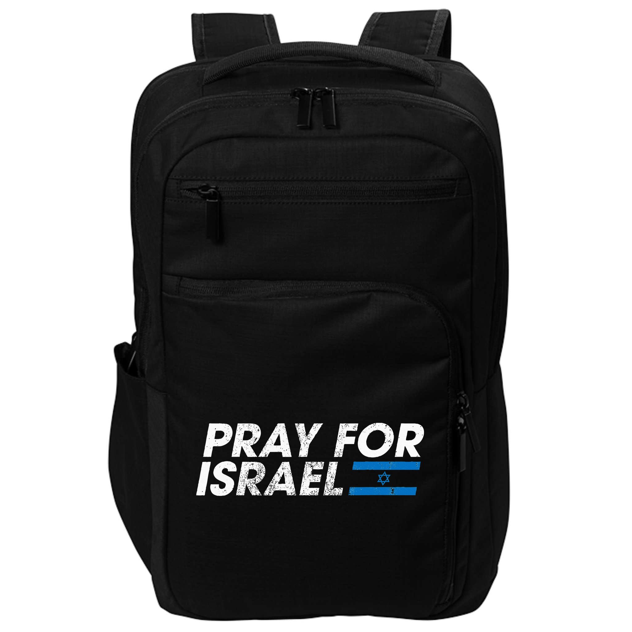 Pray for Israel Psalm 122 6 Israel Flag Christian Inspiring Impact Tech Backpack