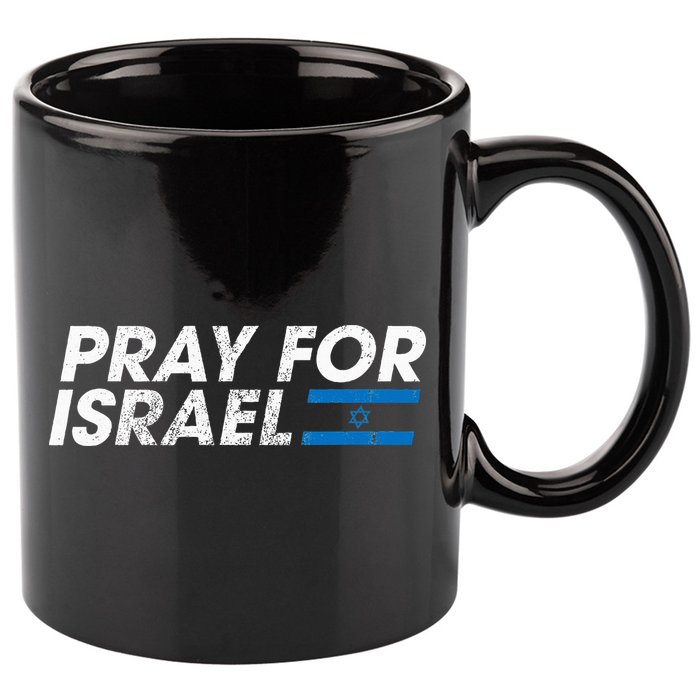 Pray for Israel Psalm 122 6 Israel Flag Christian Inspiring 11oz C Handle Ceramic Mug