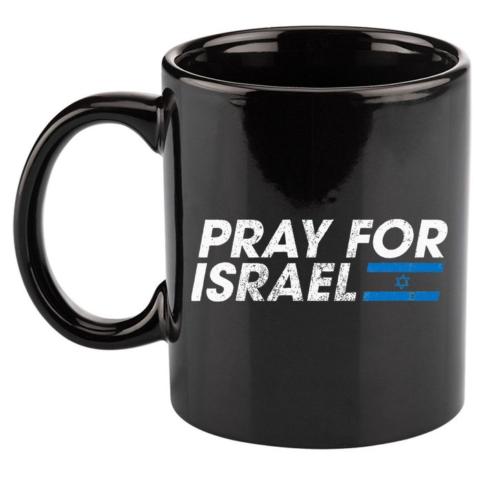 Pray for Israel Psalm 122 6 Israel Flag Christian Inspiring 11oz C Handle Ceramic Mug