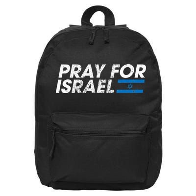 Pray for Israel Psalm 122 6 Israel Flag Christian Inspiring 16 in Basic Backpack