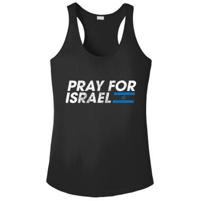 Pray for Israel Psalm 122 6 Israel Flag Christian Inspiring Ladies PosiCharge Competitor Racerback Tank
