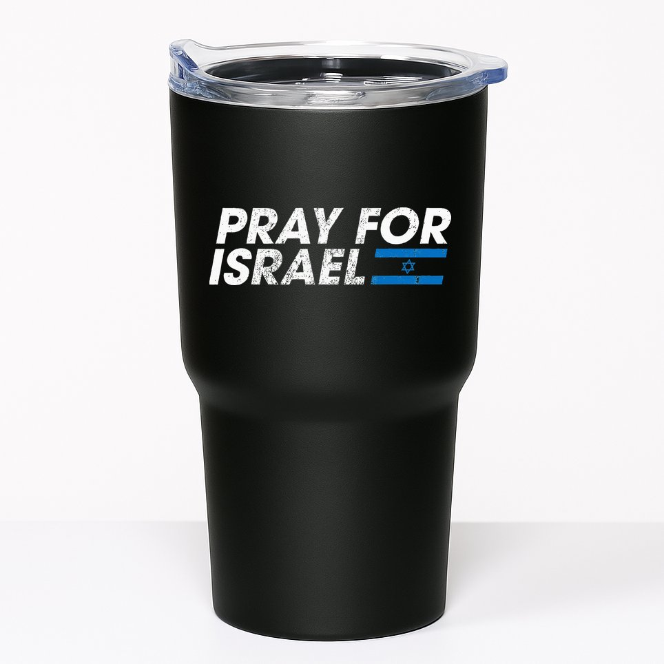 Pray for Israel Psalm 122 6 Israel Flag Christian Inspiring Tumbler