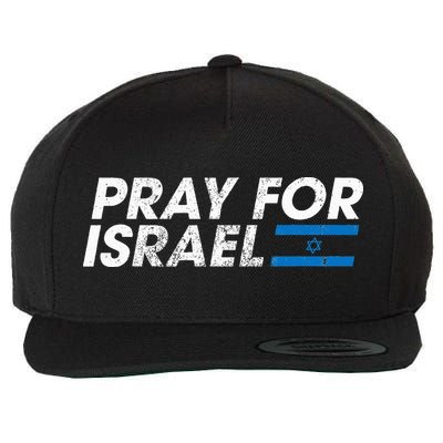 Pray for Israel Psalm 122 6 Israel Flag Christian Inspiring Wool Snapback Cap