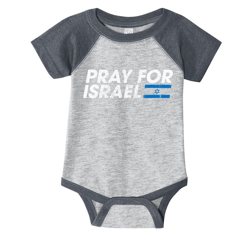Pray for Israel Psalm 122 6 Israel Flag Christian Inspiring Infant Baby Jersey Bodysuit