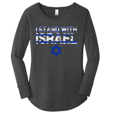 Pray For Israel I Stand With Israel Jewish Heritage Israeli Women's Perfect Tri Tunic Long Sleeve Shirt