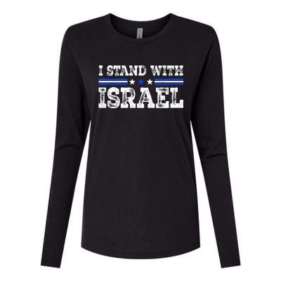 Pray For Israel I Stand With Israel Jewish Heritage Israeli Womens Cotton Relaxed Long Sleeve T-Shirt