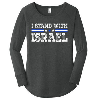 Pray For Israel I Stand With Israel Jewish Heritage Israeli Women's Perfect Tri Tunic Long Sleeve Shirt