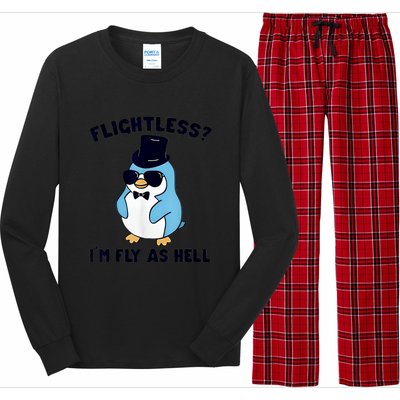 Penguin Flightless I’M Fly As Hell Long Sleeve Pajama Set