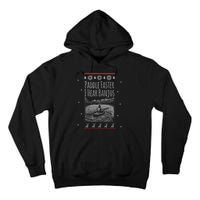 Paddle Faster I Hear Banjos Ugly Canoeing Christmas Sweater Gift Tall Hoodie