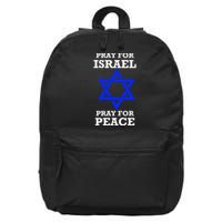 Pray For Israel Peace 16 in Basic Backpack