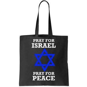 Pray For Israel Peace Tote Bag