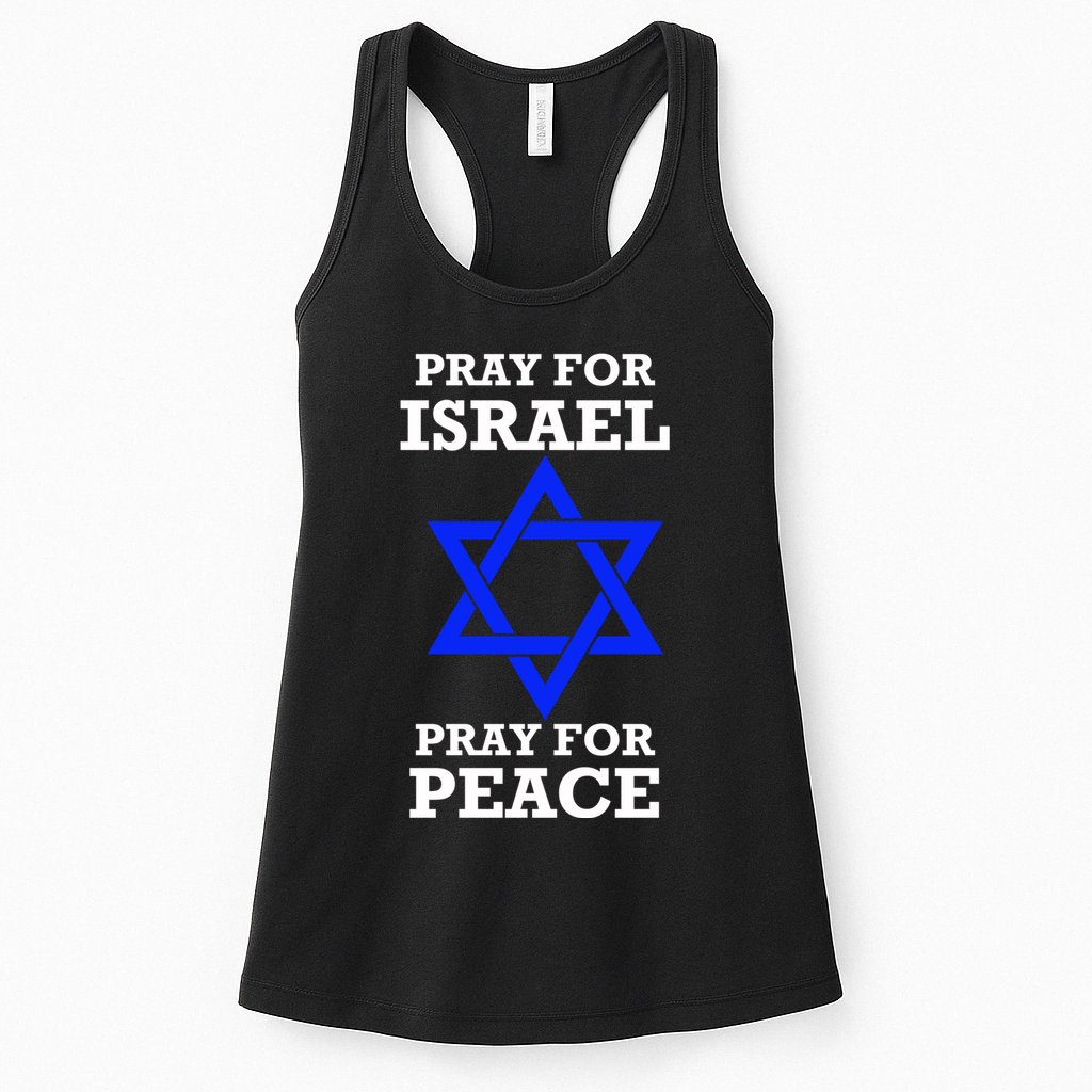 Pray For Israel Peace Womens Tank Top