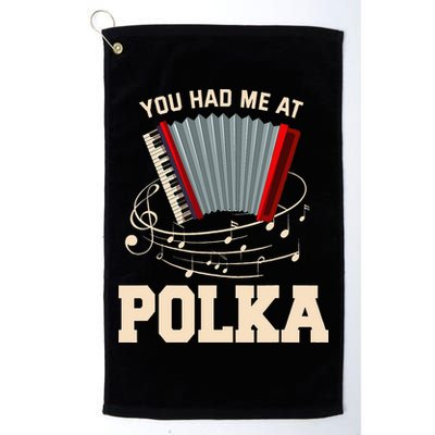 Polka Funny I Love Polka Music Polka Lover Gift Golf Towel