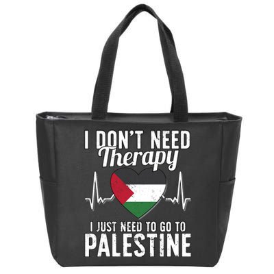 Palestinian Flag I Palestine Flag I Vacation Palestine Zip Tote Bag