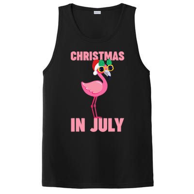 Pink Flamingo in Santa Hat Christmas In July Girl PosiCharge Competitor Tank