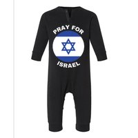 Pray For Israel Flag I Stand With Israel Support Israel Infant Fleece One Piece