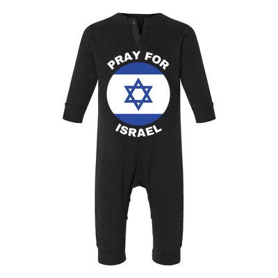 Pray For Israel Flag I Stand With Israel Support Israel Infant Fleece One Piece