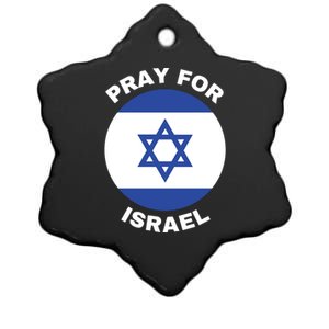 Pray For Israel Flag I Stand With Israel Support Israel Ceramic Star Ornament