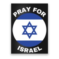 Pray For Israel Flag I Stand With Israel Support Israel Poster