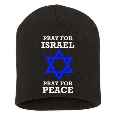 Pray For Israel Peace Short Acrylic Beanie