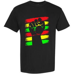 Power Fist Juneteenth Cool Black History African American Garment-Dyed Heavyweight T-Shirt