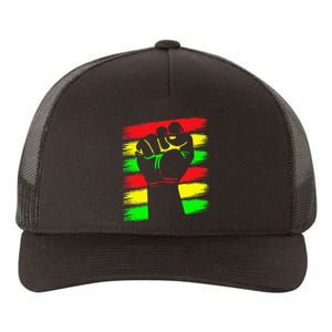 Power Fist Juneteenth Cool Black History African American Yupoong Adult 5-Panel Trucker Hat