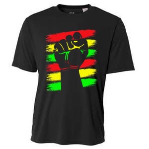 Power Fist Juneteenth Cool Black History African American Cooling Performance Crew T-Shirt