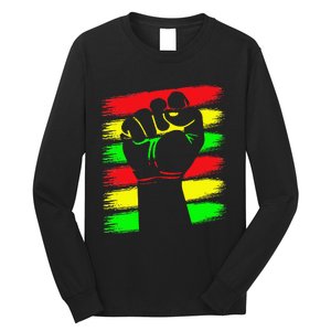 Power Fist Juneteenth Cool Black History African American Long Sleeve Shirt