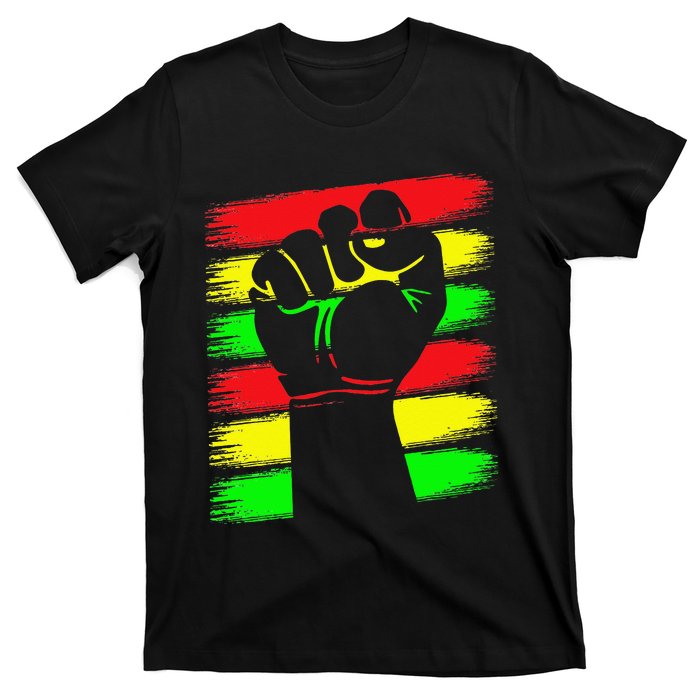 Power Fist Juneteenth Cool Black History African American T-Shirt