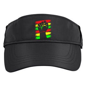 Power Fist Juneteenth Cool Black History African American Adult Drive Performance Visor