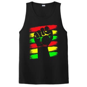 Power Fist Juneteenth Cool Black History African American PosiCharge Competitor Tank