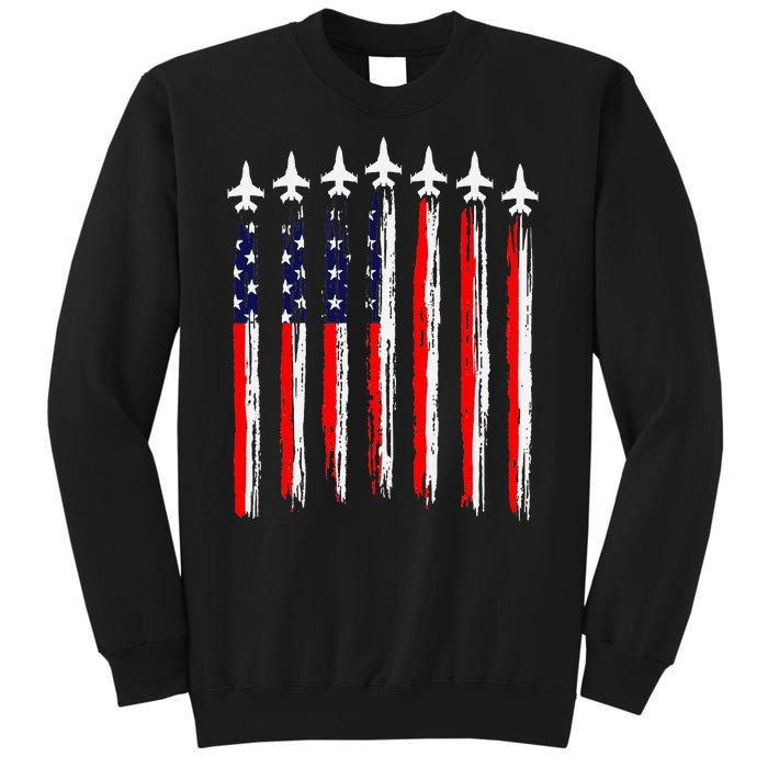 Patriotic Fighter Jets 4th Of July Pride Sweatshirt