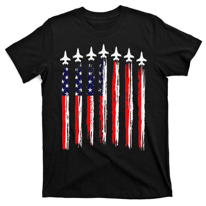 Patriotic Fighter Jets 4th Of July Pride T-Shirt