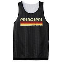 Principal Funny Job Title Profession Birthday Worker Idea Mesh Reversible Basketball Jersey Tank