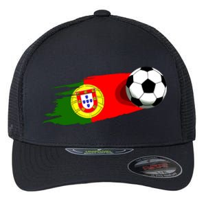 Portugal Flag Jersey Portuguese Soccer Team Portuguese Flexfit Unipanel Trucker Cap