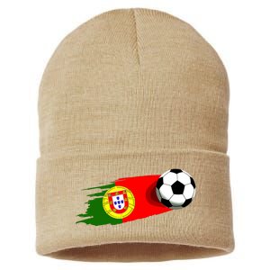 Portugal Flag Jersey Portuguese Soccer Team Portuguese Sustainable Knit Beanie