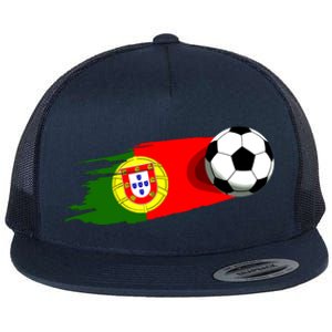 Portugal Flag Jersey Portuguese Soccer Team Portuguese Flat Bill Trucker Hat