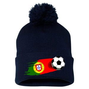 Portugal Flag Jersey Portuguese Soccer Team Portuguese Pom Pom 12in Knit Beanie