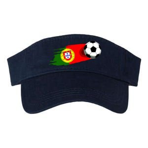 Portugal Flag Jersey Portuguese Soccer Team Portuguese Valucap Bio-Washed Visor