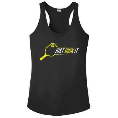 Pickleball  Funny Just Dink It Pickleball Ladies PosiCharge Competitor Racerback Tank